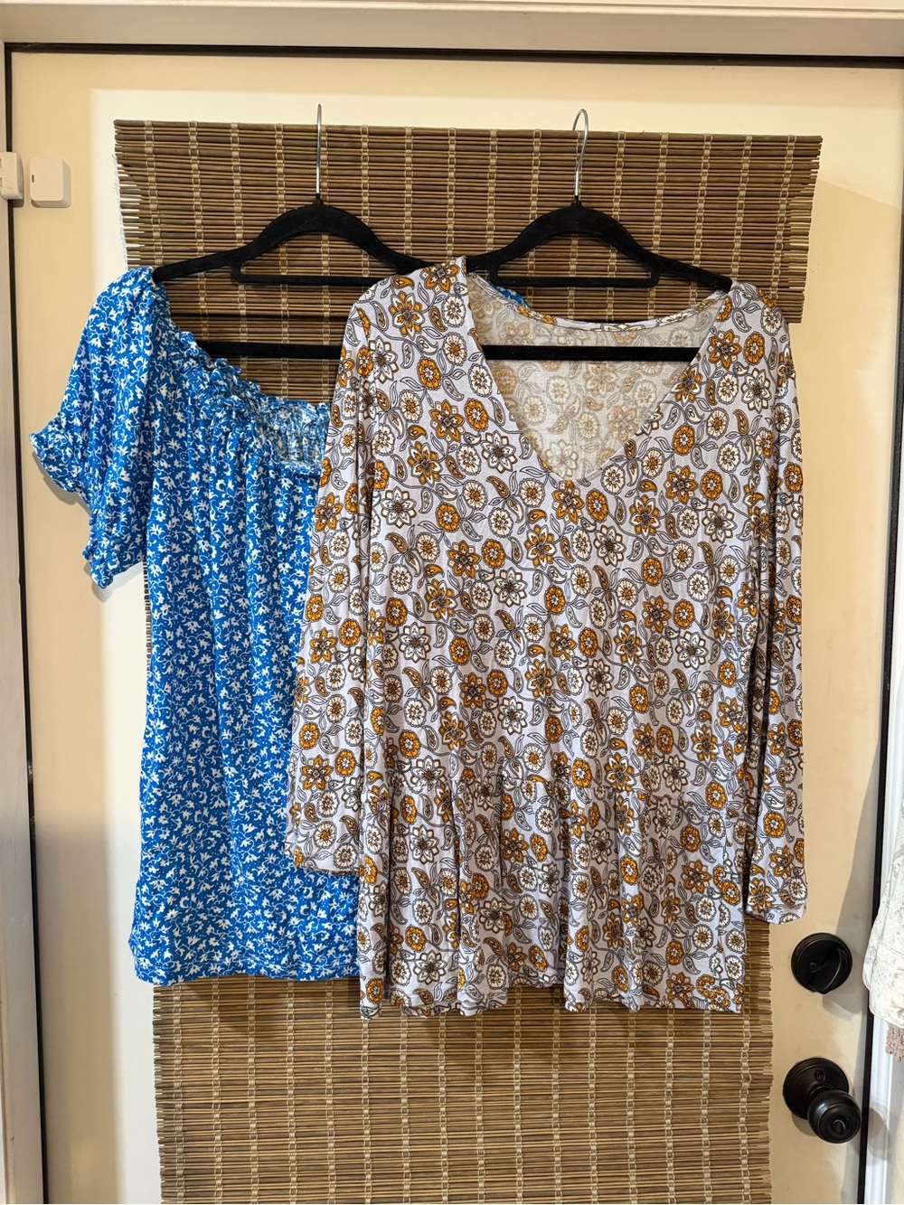 NWOT loft medium Bundle  Floral Off-Shoulder Top and White Mustard Floral